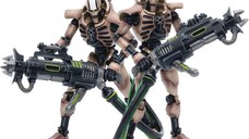 Set 2 Figurine Articulate Warhammer 40k 1/18 Necrons Szarekhan Dynasty Immortal with Tesla Carbine 11 cm