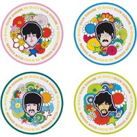 Set 4 Farfurii The Beatles - Yellow Sub Flowers - 2