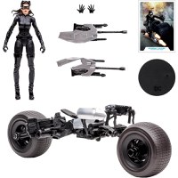 Set Figurina Articulata si Vehicul DC Multiverse Vehicle Batpod with Catwoman (The Dark Knight Rises) - 2