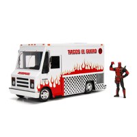 Set Jada Marvel Camionul de Mancare Scara 1:24 si Figurina Metalica Deadpool - 2