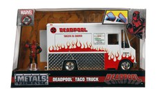 Set Jada Marvel Camionul de Mancare Scara 1:24 si Figurina Metalica Deadpool