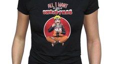 Tricou Dama Naruto Shippuden - All I want for Christmas - L