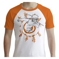 Tricou Naruto Shippuden - White & Orange - L - 1