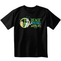 Tricou Rick and Morty - Unisex Black - Peace Among Worlds - L - 1