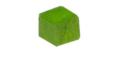 Wooden Cube 8 mm - Verde deschis