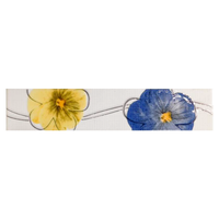 Brau decorativ faianta baie / bucatarie Murano Yellow-Cobalt  5 x 25 - 1