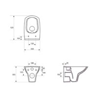 Cersanit Set 548 Carina New Clean On K701-033 - 4