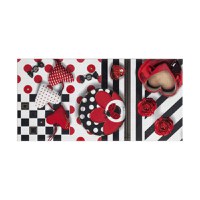 Faianta decorativa Charlotte Red Ladybug 2 25 x 50 - 1