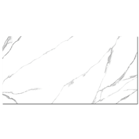 Gresie portelanata rectificata Carrara White bookmatch B 60X120 lucioasa - 1