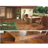 Klinker grinda arcuita de colt structurala Semir Brown Portelanat 30 x 30 - 2