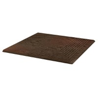 Klinker grinda arcuita de colt structurala Semir Brown Portelanat 30 x 30 - 1