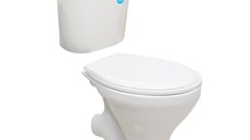 Set baie Essential - vas WC CIL + rezervor 6/9 l + mecanism + capac