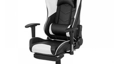 Scaun gaming recliner OFF 306 alb