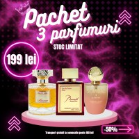 Pachet 3 parfumuri, Fallen Angel + Buuraak Rouge + Scandal Women, 100 ml - 1