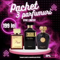 Pachet 3 parfumuri, Opulent Oud + Buuraak Rouge + Wujood Oud Noir, 100 ml - 1