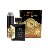 Set Oud 24 Hours, Ard Al Zaafaran, Apa de Parfum, Unisex - 100ml + Deo - 50ml - 2