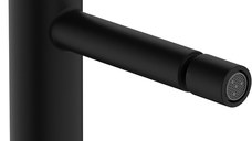 Baterie bideu Hansgrohe Tecturis S ventil pop-up inclus negru mat