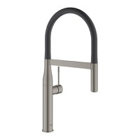 Baterie bucatarie Grohe Essence cu pipa flexibila ProfiSpray brushed hard graphite - 1