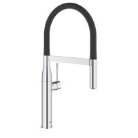 Baterie bucatarie Grohe Essence cu pipa flexibila ProfiSpray crom - 1