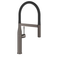 Baterie bucatarie Grohe Essence cu pipa flexibila ProfiSpray hard graphite - 1