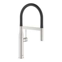 Baterie bucatarie Grohe Essence cu pipa flexibila ProfiSpray supersteel - 1