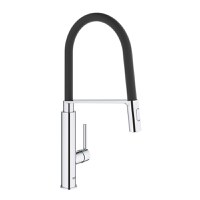 Baterie bucatarie Grohe Feel cu pipa flexibila ProfiSpray crom - 1