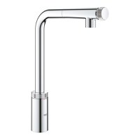 Baterie bucatarie Grohe Minta SmartControl cu dus extractibil pipa L crom - 1