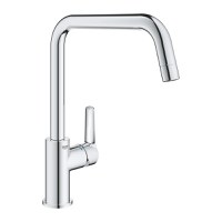 Baterie bucatarie Grohe Start cu pipa U crom - 1