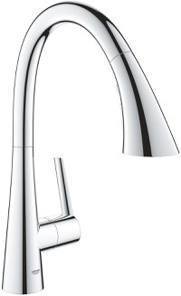 Baterie bucatarie Grohe Zedra cu dus extractibil trio spray crom - 1