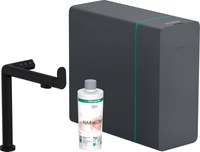 Baterie bucatarie Hansgrohe Aqittura M91 cu sistem de filtrare SodaSystem 240 negru mat - 1