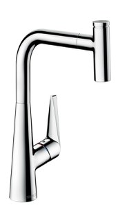 Baterie bucatarie Hansgrohe M5115-H300 ComfortZone 300 dus extractibil crom - 1