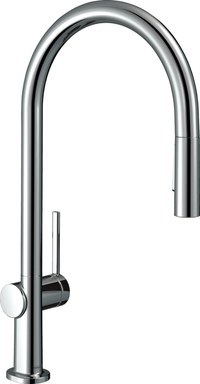 Baterie bucatarie Hansgrohe Talis M54 210 dus extractibil cu 2 tipuri de jet crom - 1