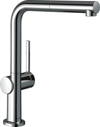 Baterie bucatarie Hansgrohe Talis M54 270 cu pipa extractibila crom - 1