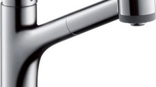 Baterie bucatarie Hansgrohe Talis S dus extractibil crom