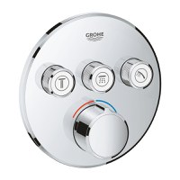 Baterie cada - dus Grohe SmartControl Round cu 3 functii montaj incastrat necesita corp ingropat crom - 1