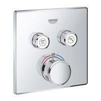 Baterie cada - dus termostatata Grohe Grohtherm SmartControl montaj incastrat necesita corp ingropat crom - 1