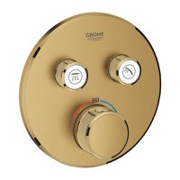 Baterie cada - dus termostatata Grohe Grohtherm SmartControl Round montaj incastrat necesita corp ingropat brushed cool sunrise - 1