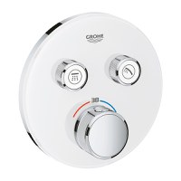 Baterie cada - dus termostatata Grohe Grohtherm SmartControl Round montaj incastrat necesita corp ingropat moon white - 1