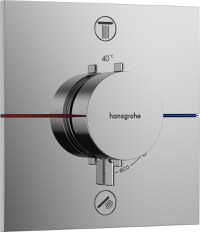 Baterie cada - dus termostatata Hansgrohe ShowerSelect Comfort E cu 2 functii montaj incastrat necesita corp ingropat crom - 1