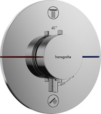 Baterie cada - dus termostatata Hansgrohe ShowerSelect Comfort S cu 2 functii montaj incastrat necesita corp ingropat crom - 1