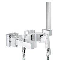 Baterie cada Grohe Eurocube cu para furtun si agatatoare de dus - 1