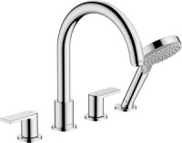 Baterie cu montaj pe cada Hansgrohe Vernis Shape cu 4 elemente crom - 1