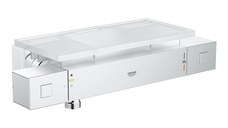 Baterie dus termostatata Grohe Grohtherm Cube cu etajera crom