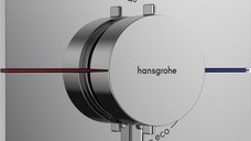 Baterie dus termostatata Hansgrohe ShowerSelect Comfort Q On/Off cu montaj incastrat necesita corp ingropat crom