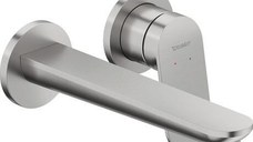 Baterie lavoar Duravit Wave din 2 elemente de perete necesita corp ingropat inox periat