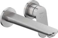 Baterie lavoar Duravit Wave din 2 elemente de perete necesita corp ingropat inox periat - 1