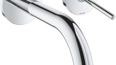 Baterie lavoar Grohe Atrio din 2 elemente pipa 185mm de perete necesita corp ingropat crom