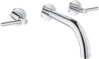 Baterie lavoar Grohe Atrio S din 3 elemente 180mm de perete necesita corp ingropat crom - 1