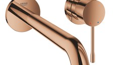 Baterie lavoar Grohe Essence New L din 2 elemente de perete montaj incastrat necesita corp ingropat warm sunset