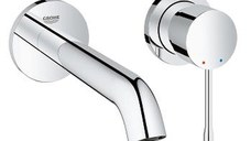 Baterie lavoar Grohe Essence New M din 2 elemente de perete montaj incastrat necesita corp ingropat